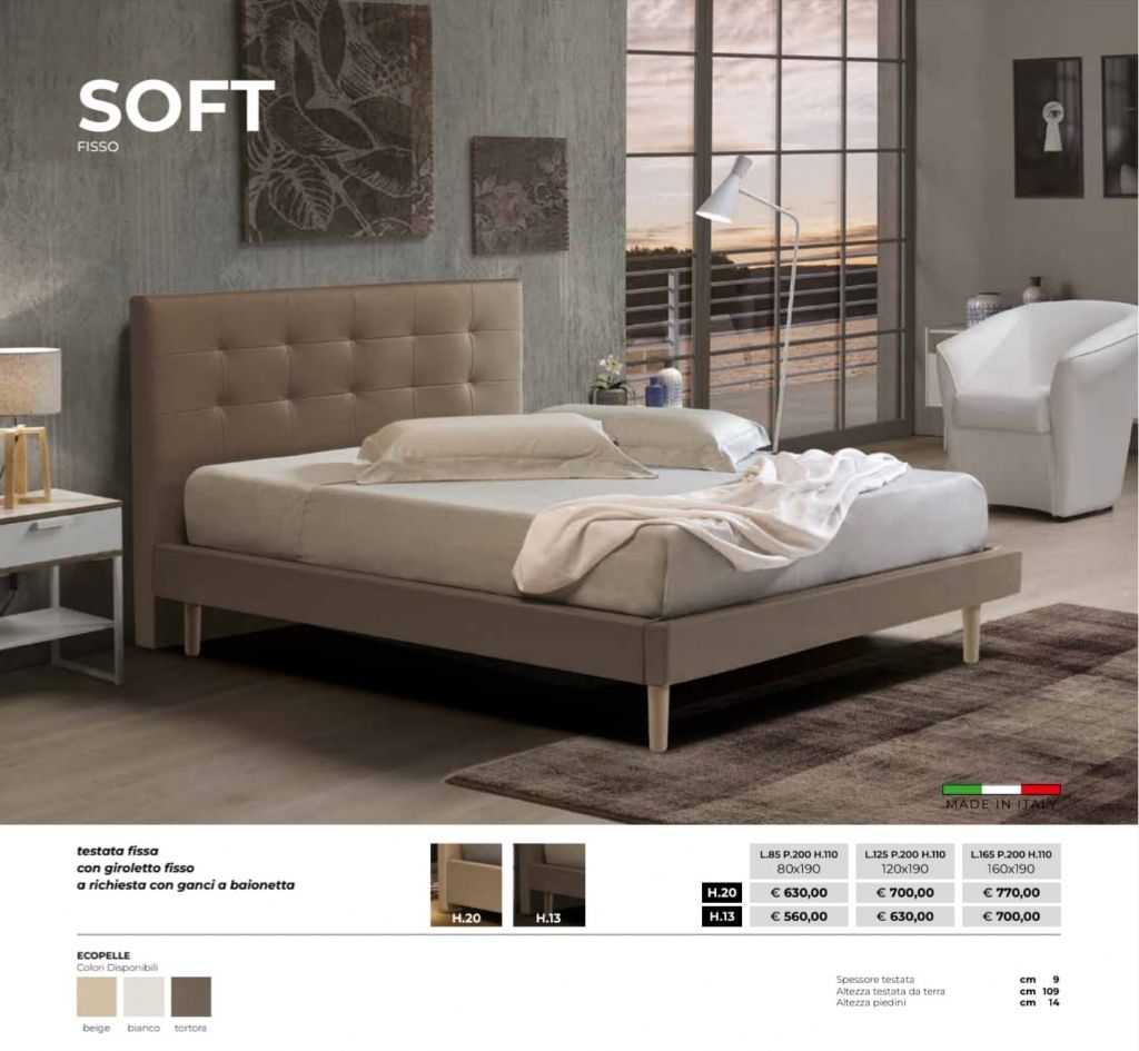 LETTO FISSO SOFT H 20